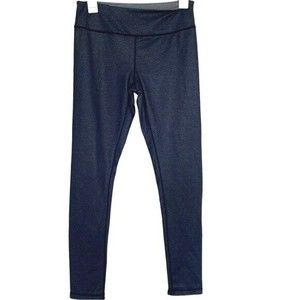 Zella Womens Leggings  Size Small Mid Rise Chambray Sporty Yoga Stretch Workout